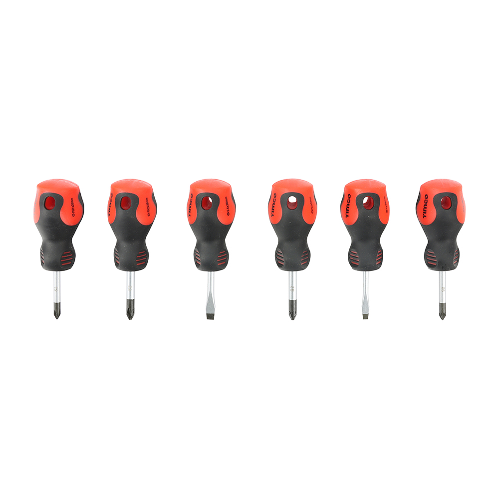 TIMCO Stubby Screwdriver Set (6pcs)